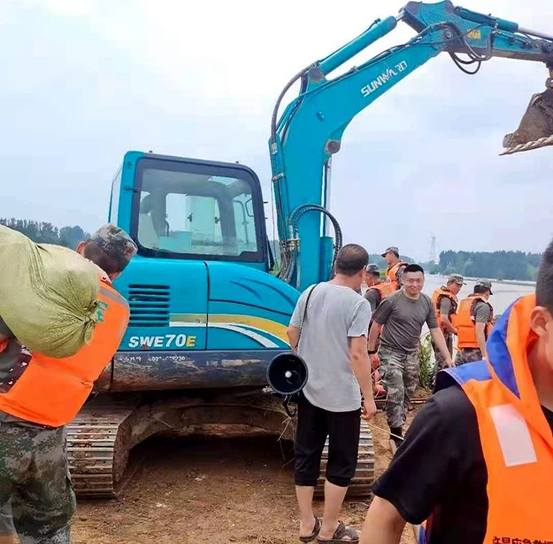 山河智能設(shè)備馳援河南，助建家園防線