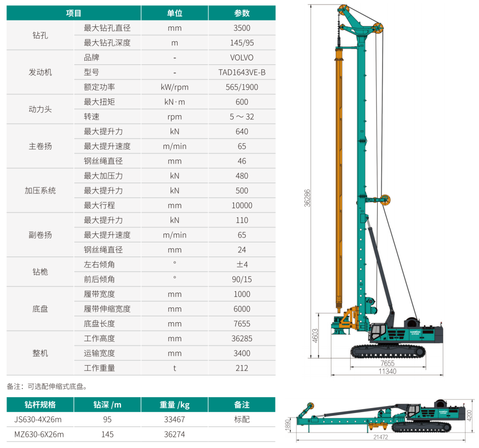 SWDM600 超大型多功能旋挖鉆機(jī)